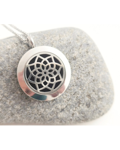 Colar Difusor de Aromaterapia - Mandala 27mm